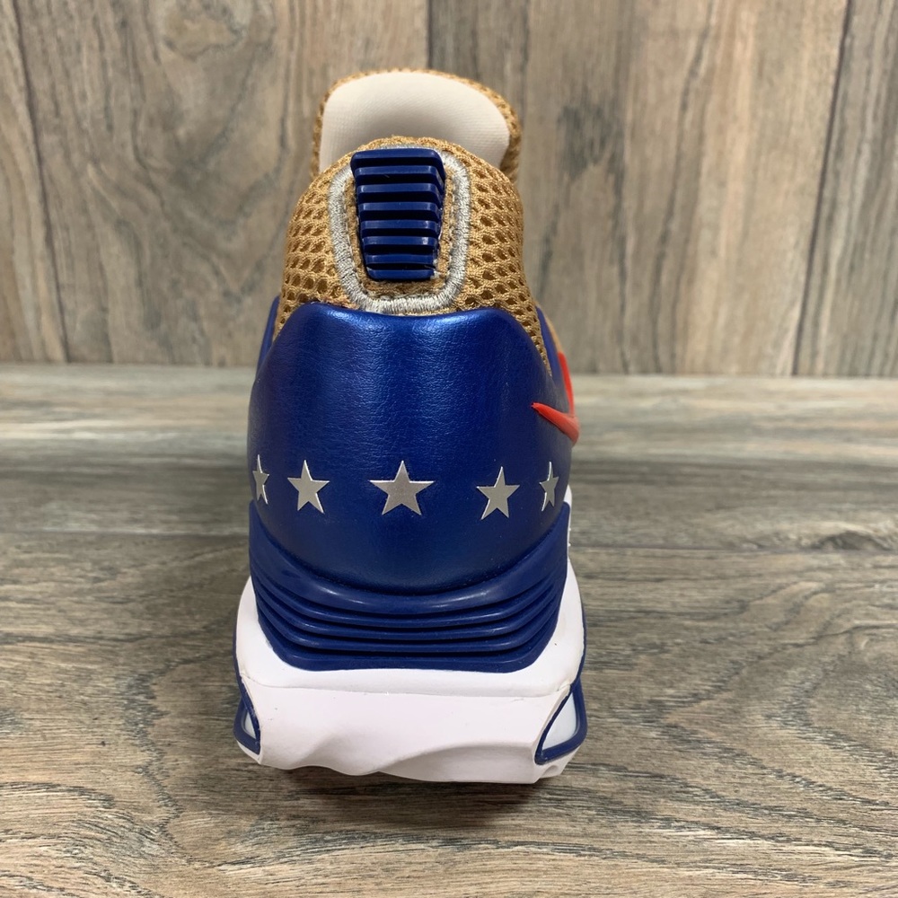 🔥 Nike Shox Gravity Gold Red Blue Running Shoes - Picture 4 of 5